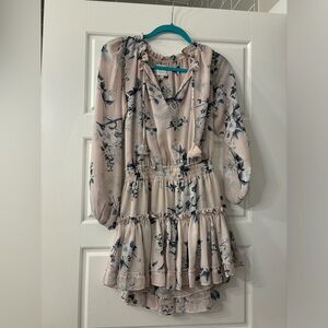 Misa Los Angeles XS pink floral dress
